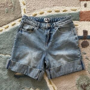 Future Collective Light Blue Jean Shorts